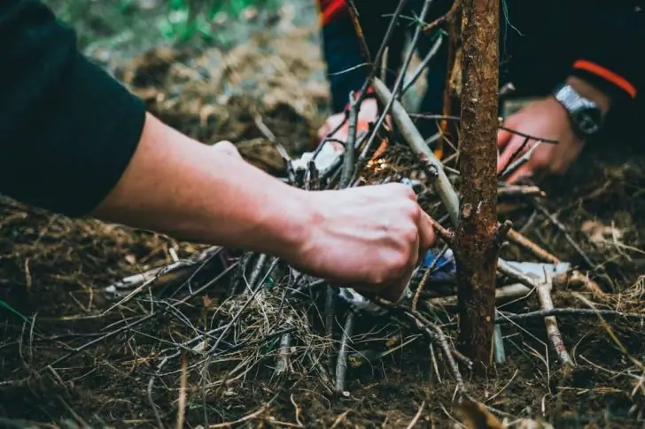 How to make a campfire.